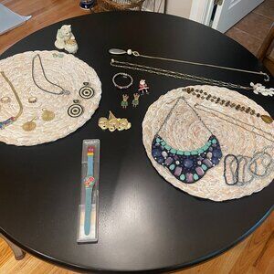 Box Lot of Jewelry and Various Accessories